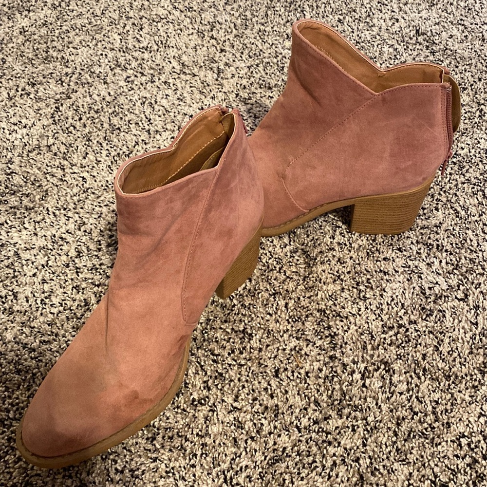 Pink booties